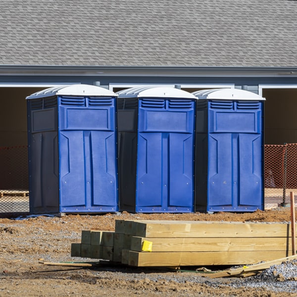 what is the maximum capacity for a single portable restroom in Goodspring